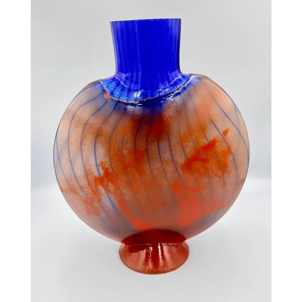 Kosta Boda Studio Art Glass by Kjell Engman Signed Vase 